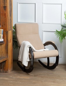 Кресло-качалка в гостиную Корсика, ткань Amigo Beige 34-Т-AB в Сарапуле - предосмотр 7