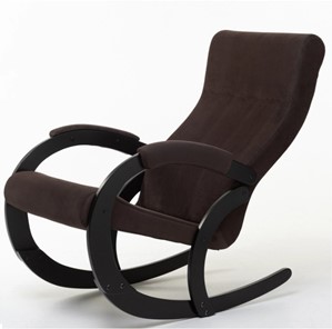 Кресло-качалка в гостиную Корсика, ткань Amigo Coffee 34-Т-AC в Глазове