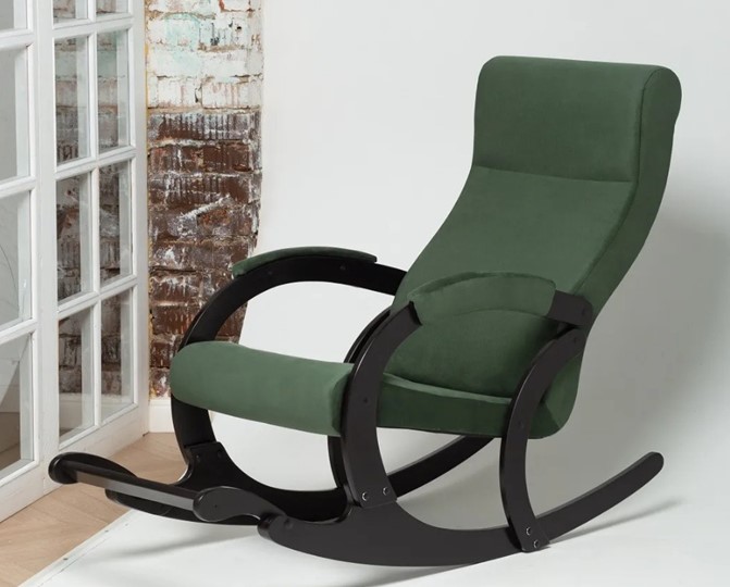 Кресло-качалка в гостиную Марсель, ткань Amigo Green 33-Т-AG в Глазове - изображение 3