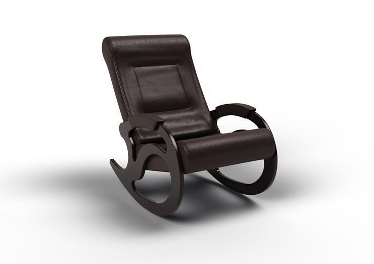 Кресло-качалка Вилла, экокожа крем 11-К-КР в Сарапуле - изображение 1