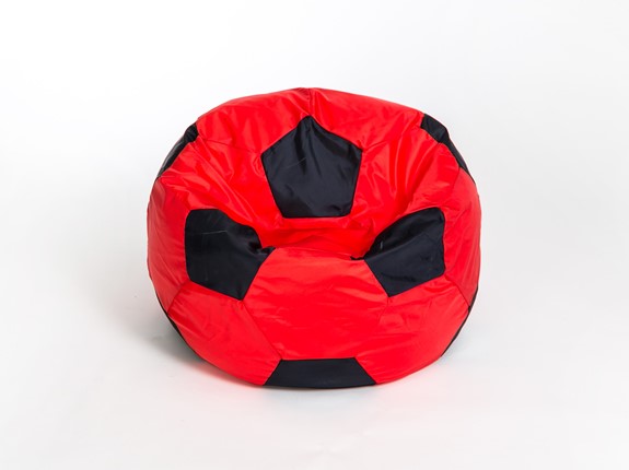 Кресло-мешок Мяч большой, красно-черный в Сарапуле - изображение