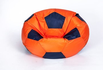 Кресло-мешок Мяч большой, оранжево-черный в Сарапуле