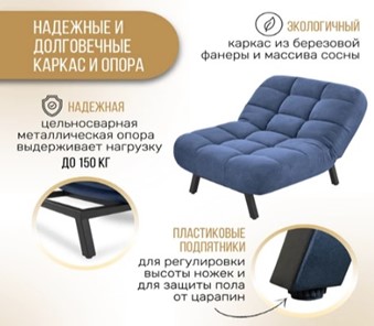 Кресло-кровать Абри опора металл (синий) в Сарапуле - предосмотр 10