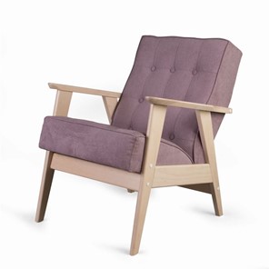 Кресло Ретро (беленый дуб / RS 12 - розовый) в Сарапуле