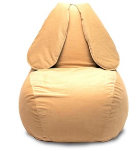 Кресло-игрушка Зайка (длинные уши), желтый в Сарапуле