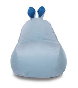 Кресло-мешок Зайка (короткие уши), голубой в Ижевске - предосмотр