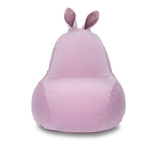 Кресло-игрушка Зайка (короткие уши), розовый в Ижевске