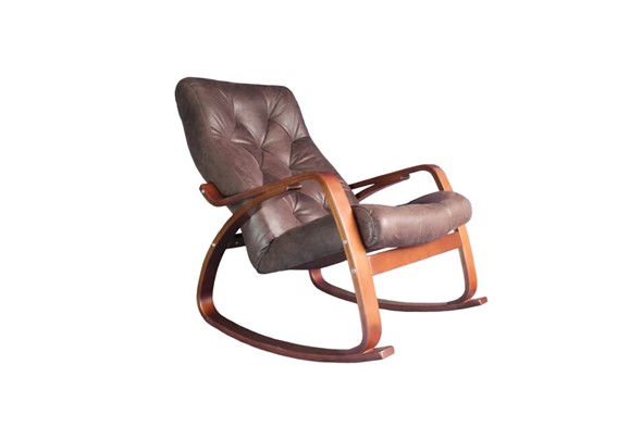 Кресло-качалка Гранд, замша шоколад в Глазове - изображение