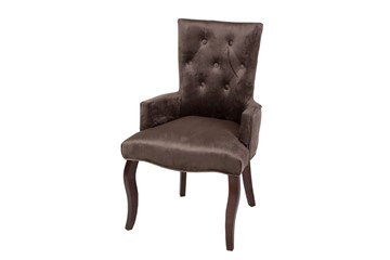 Кресло Виктория (коричневый бархат/темный тон) в Глазове