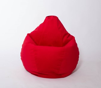 Кресло-мешок Груша большое, велюр однотон, красное в Сарапуле - предосмотр 2