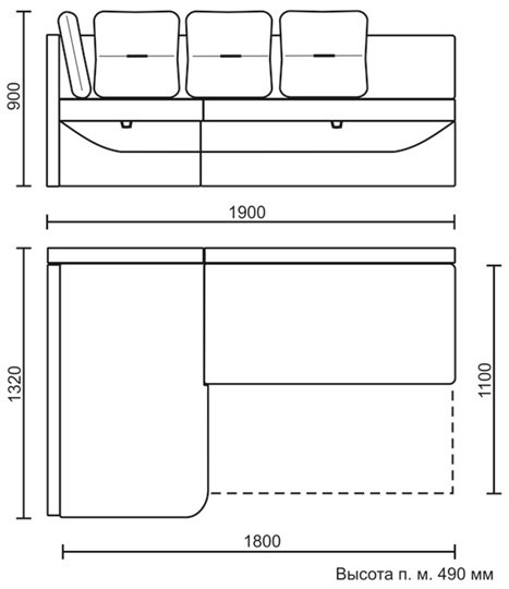 Угловой кухонный диван Яшма 1 ДУ в Сарапуле - изображение 8