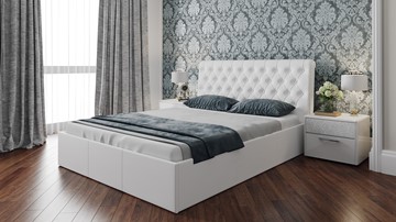 Кровать двуспальная Скарлет (Белая) в Сарапуле