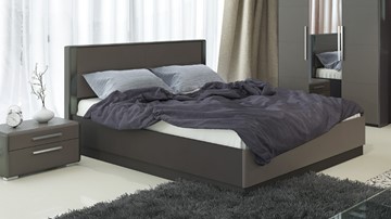Двуспальная кровать с механизмом Наоми 1600, цвет Фон серый, Джут СМ-208.01.02 в Сарапуле