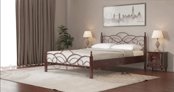 Спальная кровать СВ-Стиль Марго 140*200 с основанием в Сарапуле