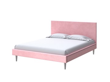 Спальная кровать Claro 160х200, Велюр (Casa Жемчужно-розовый) в Ижевске