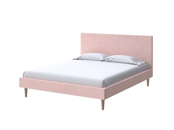 Спальная кровать Claro 160х200, Велюр (Ultra Розовый мусс) в Ижевске