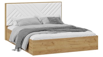 Кровать в спальню Хилтон Тип 1 (Дуб крафт золотой/Белый) в Глазове