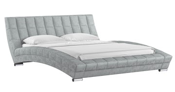 Кровать спальная Оливия 160 арт. Дарлинг грей сандал (светло-серый) с основанием в Сарапуле