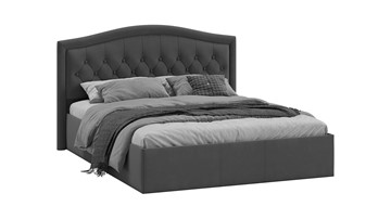 Кровать в спальню с подъемным механизмом Адель тип 1 (Велюр Графит) в Сарапуле