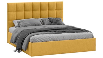 2-спальная кровать с подъемным механизмом Эмбер (Микровелюр Wellmart Yellow) в Сарапуле