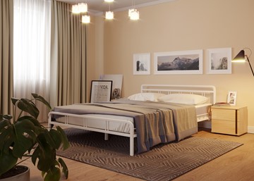 Кровать двуспальная Леон, 1600, белый в Ижевске