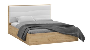 Двуспальная кровать с механизмом ТриЯ Миранда тип 1 (Дуб крафт золотой/Белый глянец) в Сарапуле