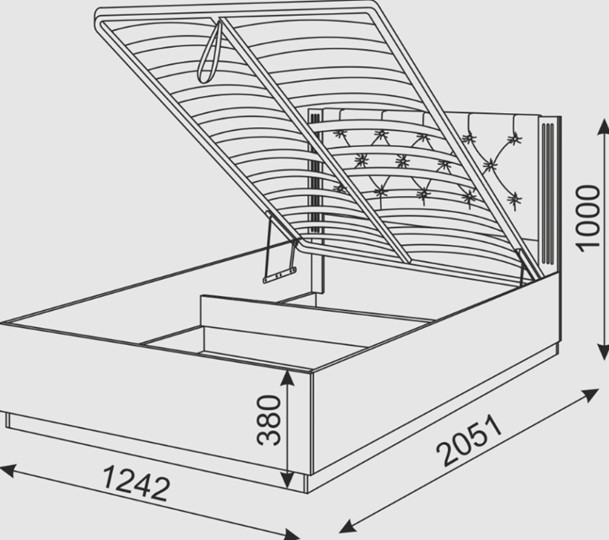Кровать с механизмом 1-спальная Тиффани М27 в Глазове - изображение 4