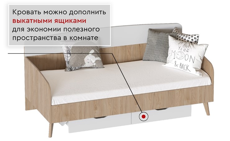 Кровать с основанием Калгари 900 молодежная в Глазове - изображение 1