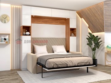 Кровать-шкаф с диваном Аделина 1400х2000 в Сарапуле