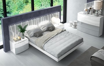 Полуторная кровать 606 VANESSA со светодиодной подсветкой (160х200) в Глазове