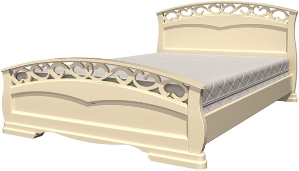 Кровать 1.5-спальная Грация-1 (слоновая кость) 140х200 в Сарапуле - изображение