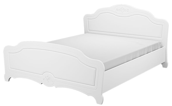 Кровать Лотос (Белый) 140х200 с основанием в Сарапуле - изображение