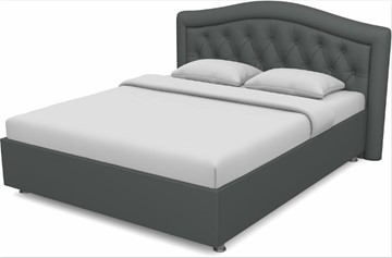 Спальная кровать Луиза 1400 с основанием (Nitro Grey) в Сарапуле