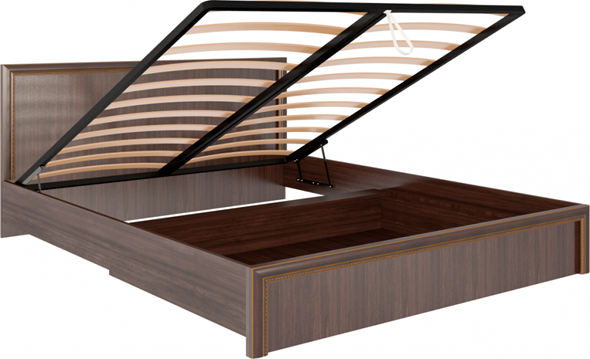 Кровать с механизмом 2-спальная Беатрис М08 (Орех Гепланкт) в Глазове - изображение