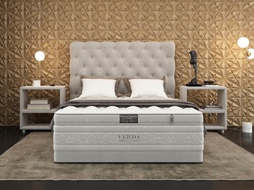 Кровать 2-спальная Cloud Compact/Basement 180х200, Флок (Велсофт Серый) в Ижевске