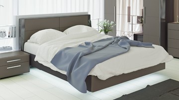 Спальная кровать Наоми 1600, цвет Фон серый, Джут СМ-208.01.01 в Сарапуле
