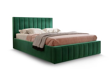 Кровать с основанием Вена 1800, Велюр Мора зеленый в Сарапуле