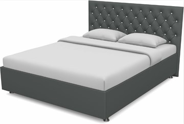 Спальная кровать Флоренция-А 1400 с основанием (Nitro Grey) в Ижевске