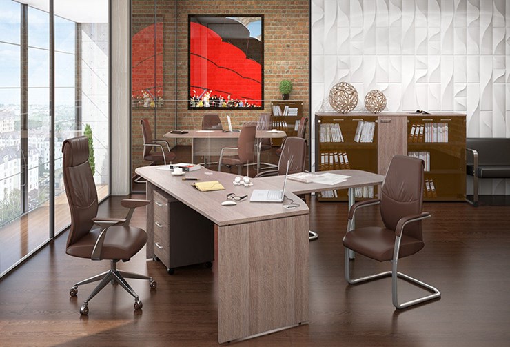 Набор мебели в офис Xten для двух сотрудников с тумбочками в Глазове - изображение 2
