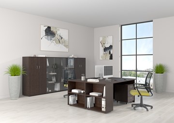 Комплект офисной мебели Формула (венге-темный) в Сарапуле