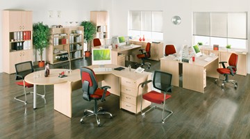 Набор мебели в офис Формула (вяз светлый) в Ижевске