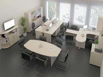 Комплект офисной мебели Комфорт (дуб шамони) в Ижевске