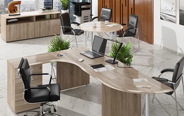 Мебель для персонала Wave 2, рабочий стол и конференц-стол в Ижевске