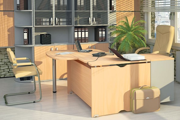 Офисный комплект мебели Милан для руководителя отдела в Сарапуле - изображение