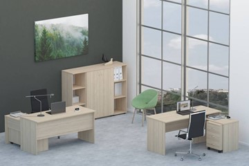 Набор мебели в офис Twin для 2 сотрудников со шкафом для документов в Сарапуле - предосмотр