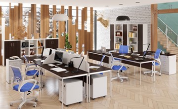 Набор мебели в офис Imago S - два стола, две тумбы в Ижевске