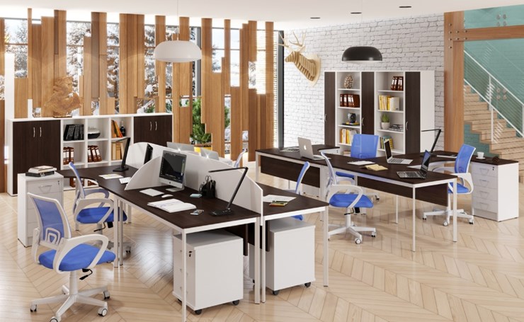 Набор мебели в офис Imago S - два стола, две тумбы в Сарапуле - изображение
