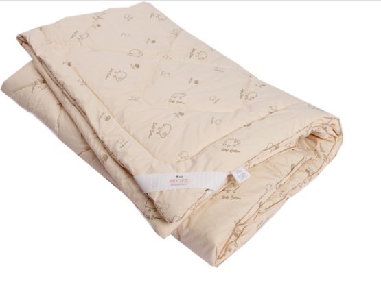 Одеяло Овечья шерсть, теплое, ПВХ, тик в Сарапуле - изображение