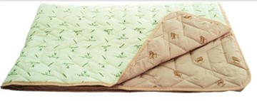 Одеяло «Зима-Лето», ткань: тик, материалы: бамбук/верблюжья шерсть в Воткинске