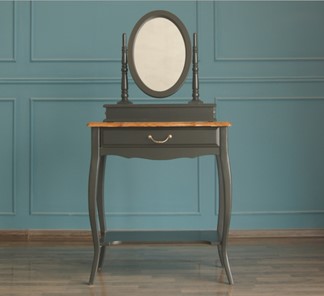 Столик косметический Leontina с зеркалом (ST9321BLK) Черный в Сарапуле